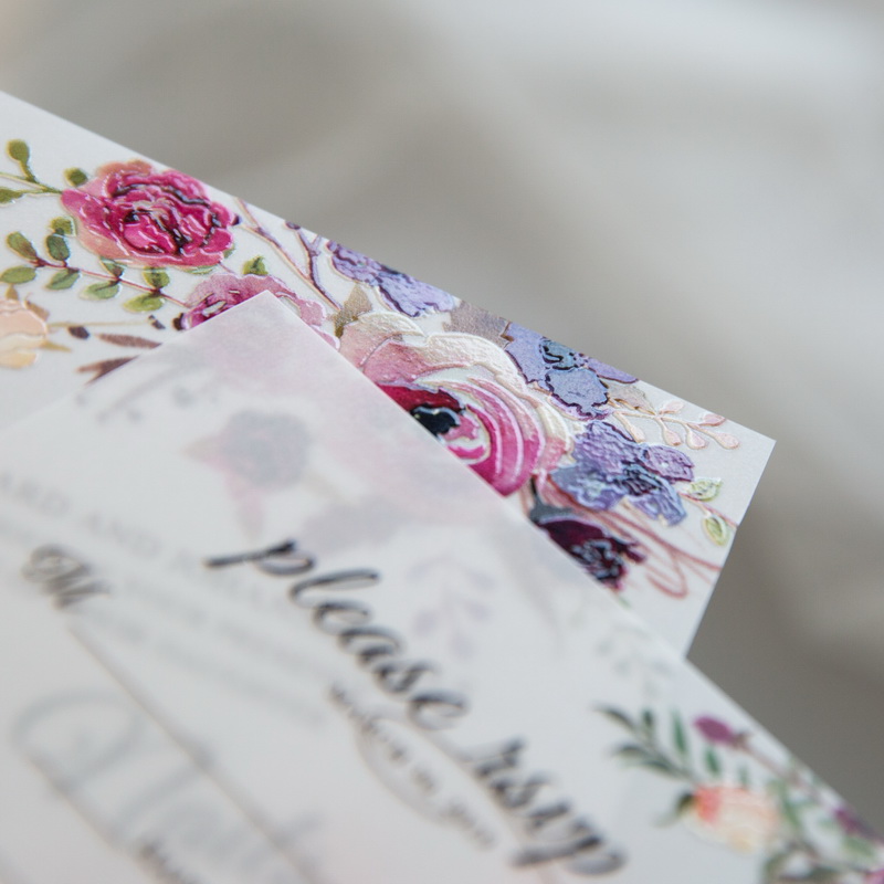 Carte UV floral CUPT05