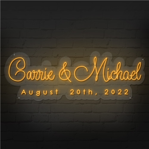 Personalized First Name and Wedding date WNSW0002